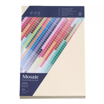 Envelopes Artoz Papier Mosaic DIN C6 sem janela marfim autoadesivo 20 unidades