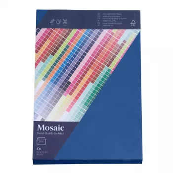 Envelopes Artoz Papier Mosaic DIN C6 sem janela azul-marinho autoadesivo 20 unidades