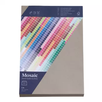 Envelopes Artoz Papier Mosaic DIN C6 sem janela cinzento cimento autoadesivo 20 unidades
