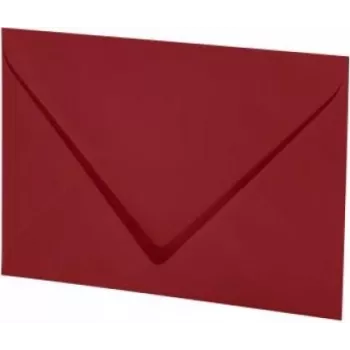 Envelopes Artoz Papier Mosaic DIN B6 sem janela vermelho fogo autoadesivo 20 unidades
