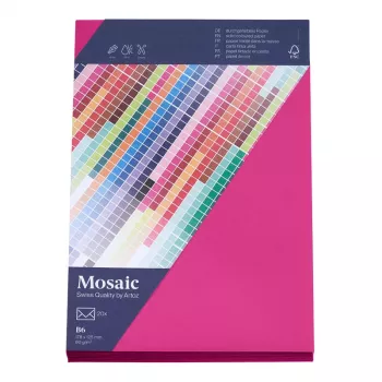 Envelopes Artoz Papier Mosaic DIN B6 sem janela fúcsia autoadesivo 20 unidades