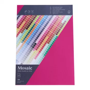 Papel de carta Artoz Papier Mosaic Fuchsia A4 90 g/m² 25 folhas