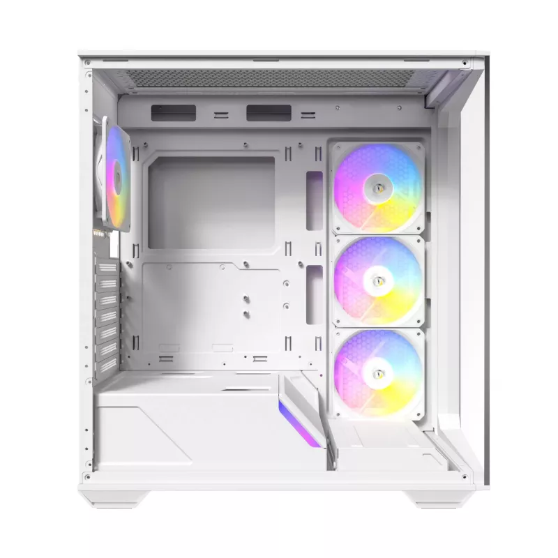 Caixa Mid Tower ATX Antec Constellation Series C3 ARGB com janela lateral em vidro temperado, branca