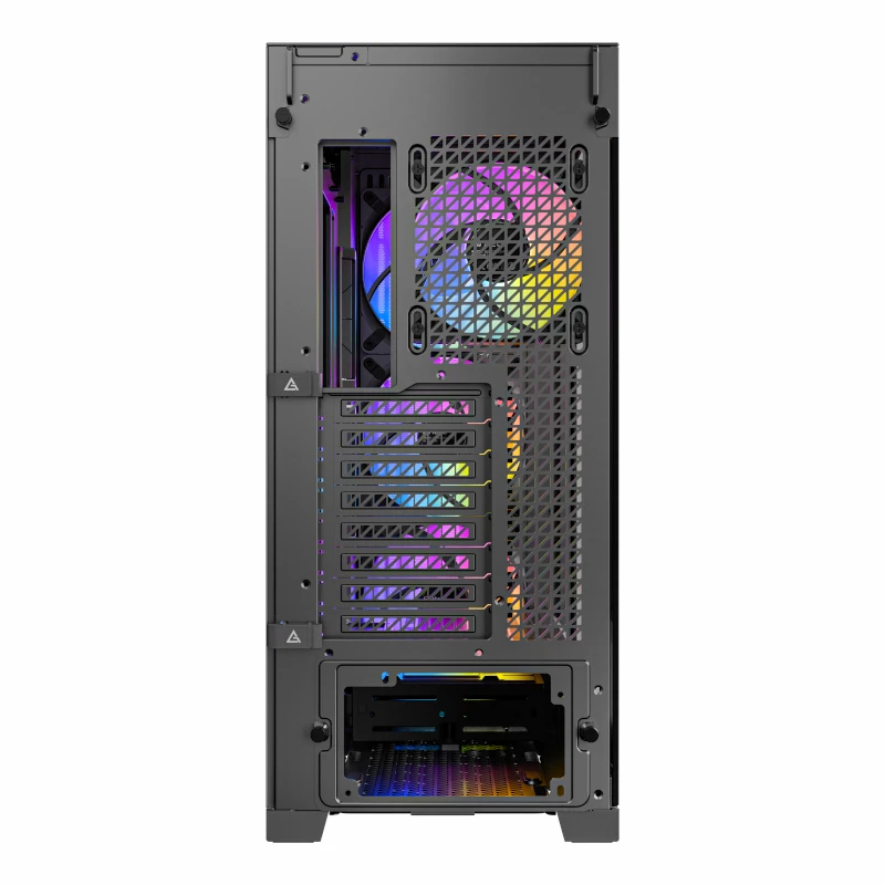 Caixa Full Tower Antec Performance 1 FT ARGB com janela em vidro temperado, preta
