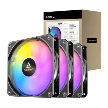 Ventoinhas para caixa Antec P12 PWM ARGB brancas, pack de 3