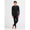 Calças base layer compridas Odlo Merino 200 BL Bottom - preto, XL