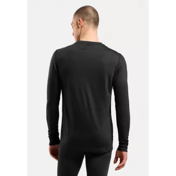 Top Odlo Merino 200 BL Top Crew Neck LS - preto, tamanho XL
