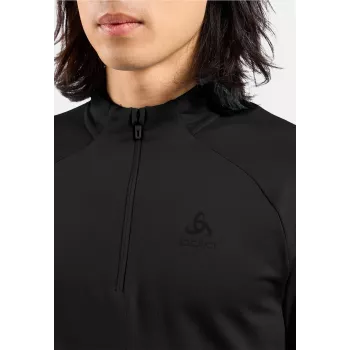 Camada intermédia Odlo Essential Light Mid Layer 1/2 Zip - preto - tamanho L