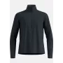 Casaco Odlo Grid Fleece Mid Layer Full Zip - Black Melange, Tamanho L