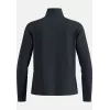 Casaco Odlo Grid Fleece Mid Layer Full Zip - Black Melange, Tamanho L