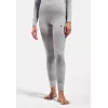Odlo Active Warm X Pow BL Bottom calças de camada base compridas - cinzento prateado, tamanho S