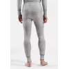 Odlo Active Warm X Pow BL Bottom calças de camada base térmicas compridas - cinzento prateado, tamanho L