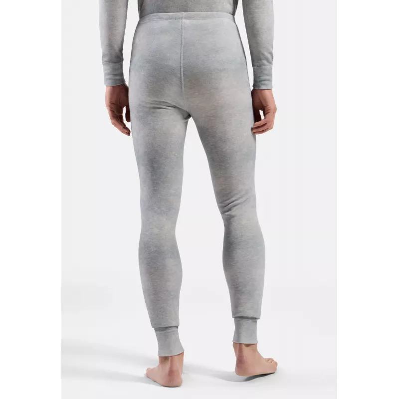 Odlo Active Warm X Pow BL Bottom calças de camada base térmicas compridas - cinzento prateado, tamanho L