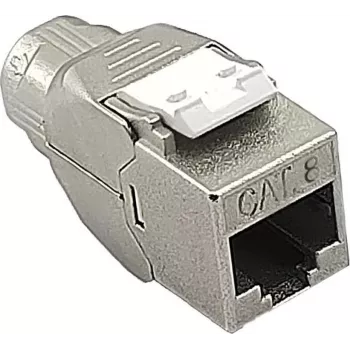 ROLINE Módulo Keystone Cat.8/Class I blindado Super Slim sem ferramentas