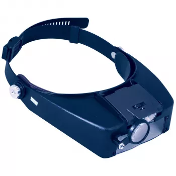 Lupa de cabeça Discovery Crafts DHD 20 com 6 lentes intercambiáveis, iluminação LED, preto/cinzento