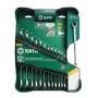 Conjunto de chaves de caixa combinadas com catraca dupla SATA de 13 peças com design X-Beam, métrico, 8-21 mm, aço cromo-vanádio, estojo Blow-Molded