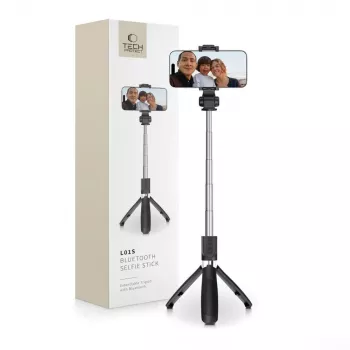 Tech-Protect L01S BT bastão de selfie com tripé preto