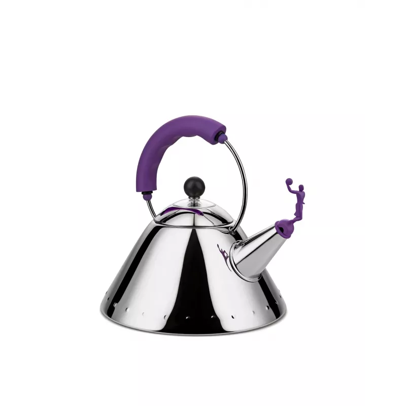Alessi 9093 VA Chaleira de Fogão 2L Aço Inoxidável Polido Espelhado
