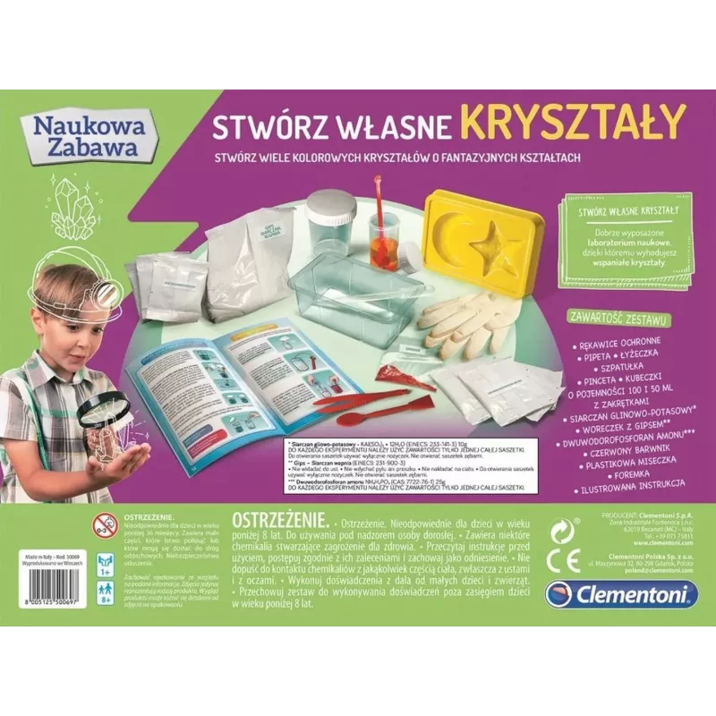 Clementoni Science & Play Kit de Cultivo de Cristais - Cultiva os teus próprios cristais