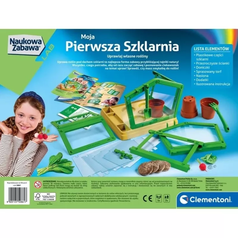 Clementoni Science & Play Kit Educativo Mini Estufa