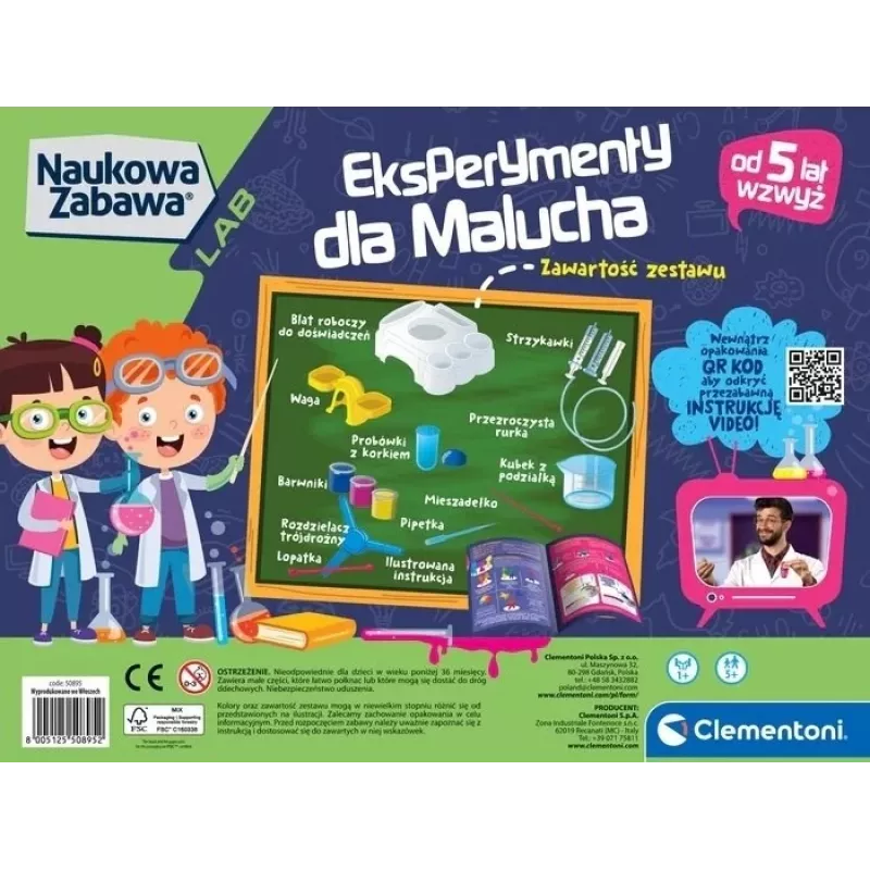 Clementoni Science & Play - Experiências para Bebés Brinquedo Educativo 50895