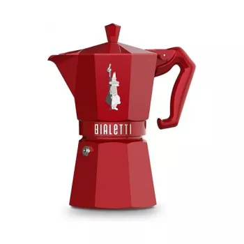 Cafeteira de fogão Bialetti MOKA EXCLUSIVE 6TZ vermelha (9056)
