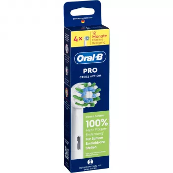 Oral-B Pro CrossAction cabeças de escova de substituição pack de 4 (015370)