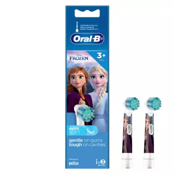 Oral-B EB10S Frozen pack de 2 cabeças de escova para escova de dentes elétrica