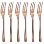Conjunto de garfos de sobremesa Sambonet Taste 6 peças cobre