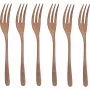 Conjunto de 6 garfos de sobremesa PVD Sambonet Taste - preto aço inoxidável 18/10