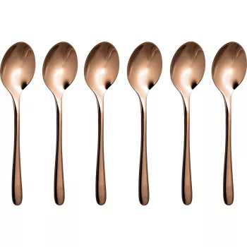 Conjunto de 6 colheres de café PVD Sambonet Taste - dourado