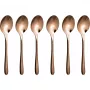 Conjunto de 6 colheres de café PVD Sambonet Taste - dourado