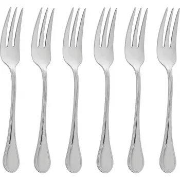 Conjunto de 6 garfos de sobremesa Sambonet Royal Inox - caixa de oferta