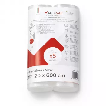 MagicVac 2 rolos de filme de vácuo 20 cm x 6 m