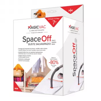 MagicVac Conjunto de sacos de vácuo para roupa Space-Off 6 peças