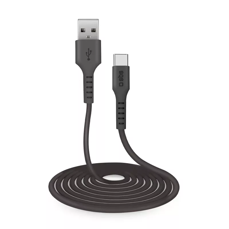 SBS TECABLETC3MTK Cabo USB-A para USB-C 3m Preto