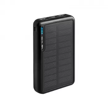 Power bank solar SBS USB/USB-C 10000 mAh Preto