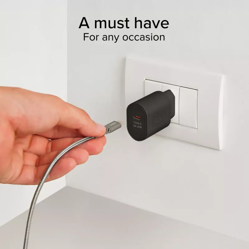 Carregador de parede SBS TETR1CPD25 25W USB-C Power Delivery - Preto