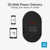 Carregador de parede SBS TETR1CPD25 25W USB-C Power Delivery - Preto