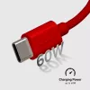 Cabo SBS TECABLETISSUETCCR USB-C para USB-C 1,5 m 60 W trançado Vermelho