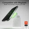 SBS Estação de carregamento sem fios magnética 2-em-1 - branca