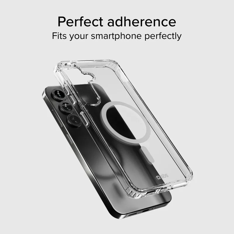 SBS Capa Light Mag com MagSafe para Galaxy S25 transparente