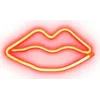 Lâmpada LED SBS Red Lips Glow com efeito néon