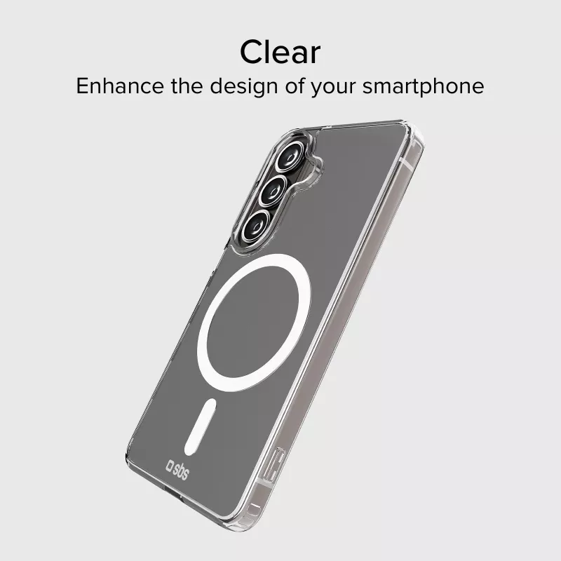 SBS Capa Light Mag para Samsung Galaxy S26 Ultra, Transparente, Compatível com MagSafe