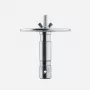 Manfrotto 163-10 Adaptador Spigot para iluminação, 28 mm (1-1/8 in) com rosca M10, placa de 120 mm