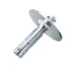 Manfrotto 163-10 Adaptador Spigot para iluminação, 28 mm (1-1/8 in) com rosca M10, placa de 120 mm