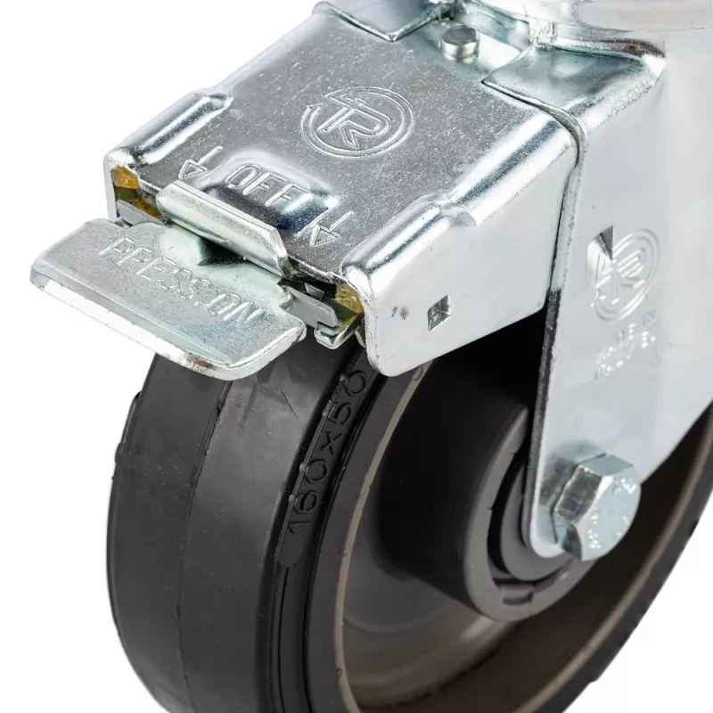 Rodas com travão Manfrotto para tripé, 160 mm de diâmetro, espigão