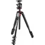 Manfrotto MK190XPRO4-BHQ2 190XPRO4 kit de tripé de alumínio com cabeça de rótula