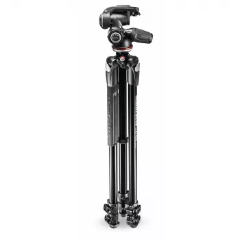 Manfrotto Série 290 MK290XTA3-3W Tripé com cabeça de 3 vias (preto)