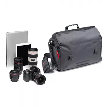 Manfrotto Manhattan Messenger Speedy 30 Bolsa preta para portátil 15,6 polegadas